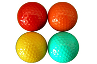 colorful golf ball