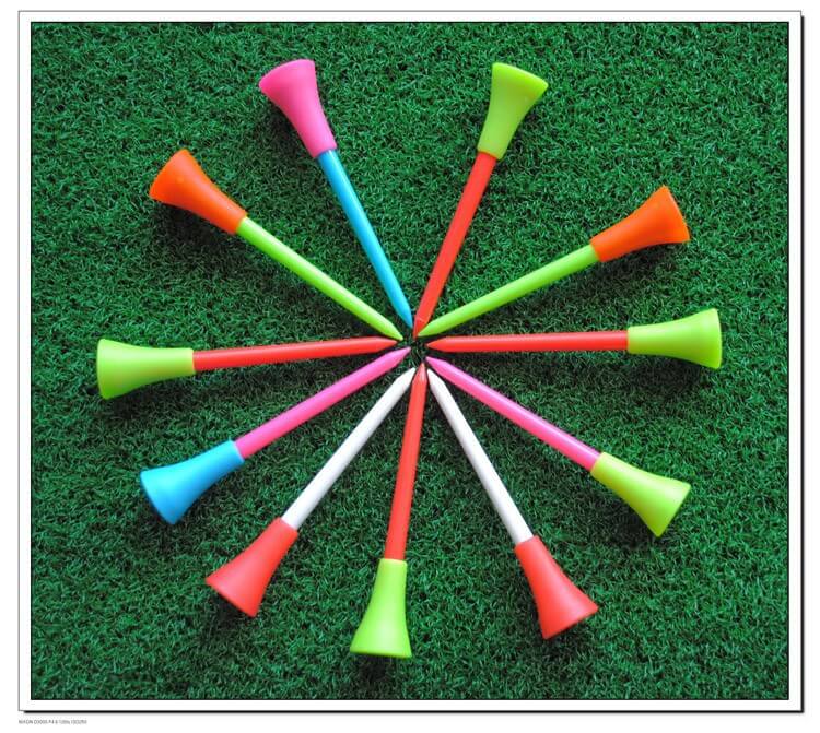 durable rubber plastic golf tee